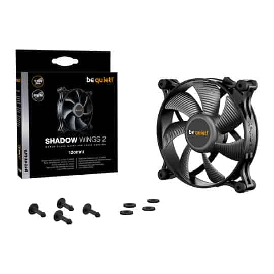 be quiet! Shadow Wings 2 120mm Silent PWM Case Fan